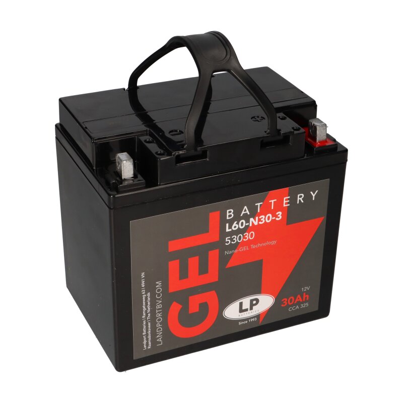 Batterie 12V 30Ah für Motorrad Startbatterie MG L60-N30-3 von Landport