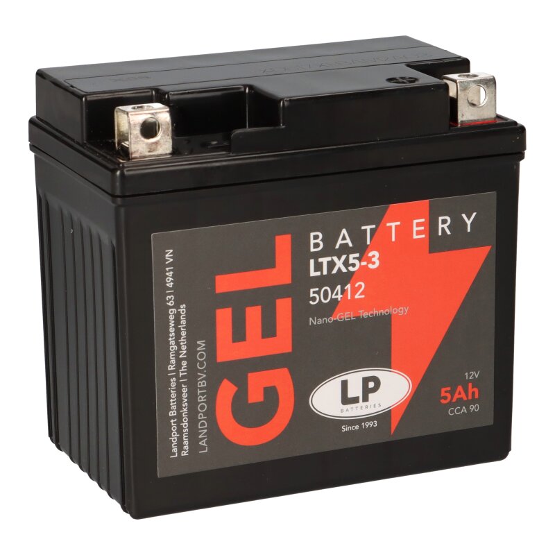 Batterie 12V 5Ah für Motorrad Startbatterie MG LTX5-3 Batterie 12V 5Ah für Motorrad Startbatterie MG LTX5-3 von Landport