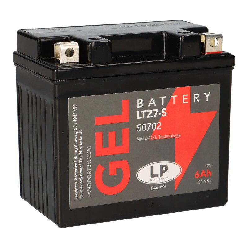 Batterie 12V 6Ah für Motorrad Startbatterie MG LTZ7-S Batterie 12V 6Ah für Motorrad Startbatterie MG LTZ7-S von Landport
