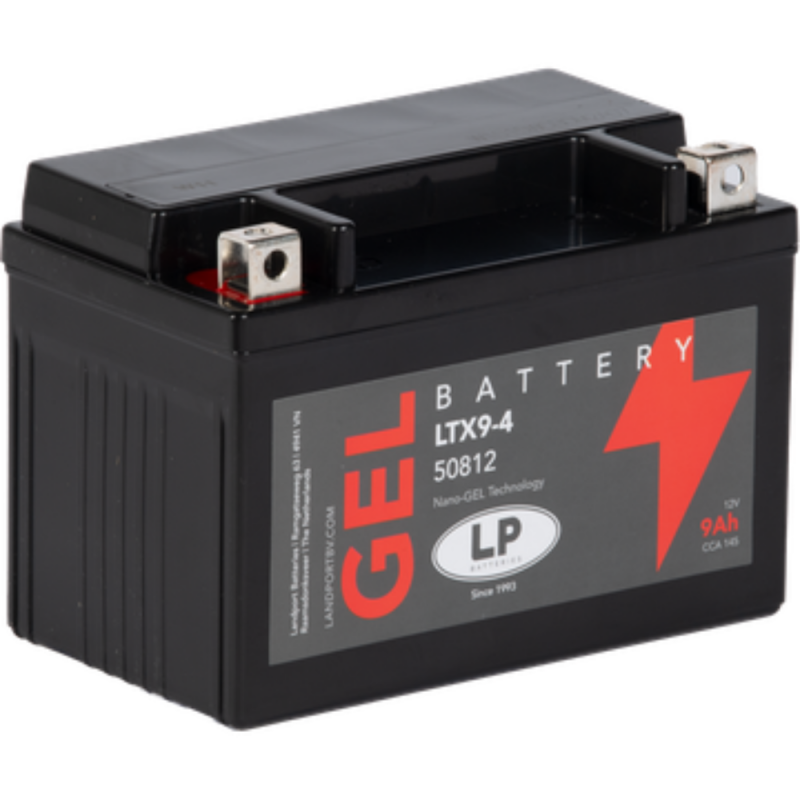 Batterie 12V 9Ah für Motorrad Startbatterie MG LTX9-4 von Landport