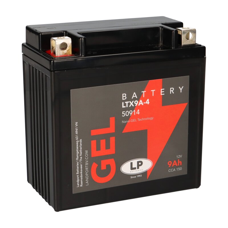 Batterie 12V 9Ah für Motorrad Startbatterie MG LTX9A-4 Batterie 12V 9Ah für Motorrad Startbatterie MG LTX9A-4 von Landport