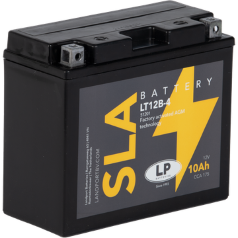 Batterie AGM SLA 12V 10Ah für Motorrad Startbatterie MS LT12B-4 von Landport