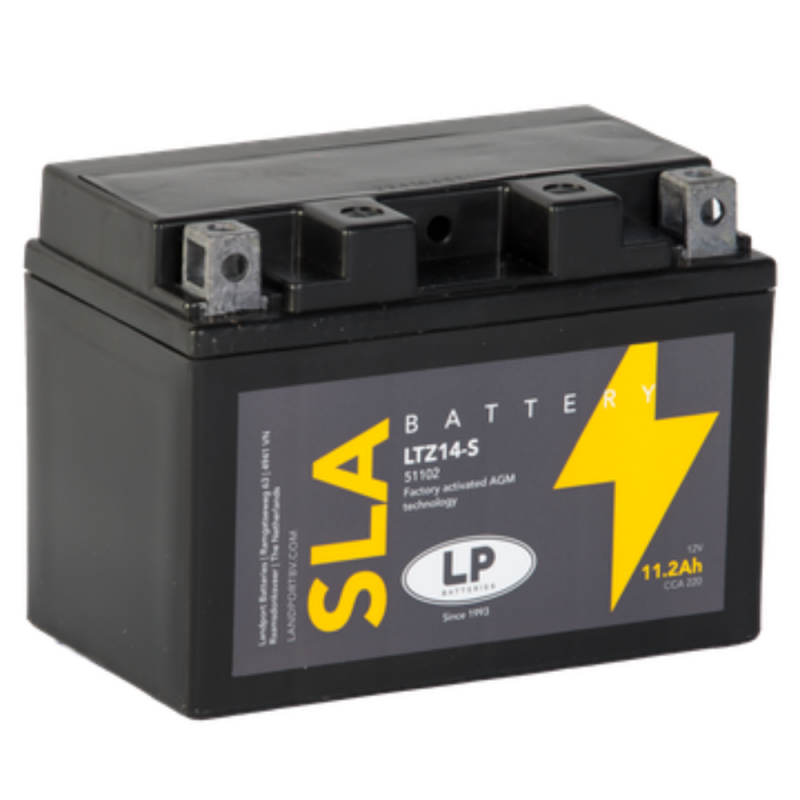 Batterie AGM SLA 12V 11,2Ah für Motorrad Startbatterie MS LTZ14-S von Landport