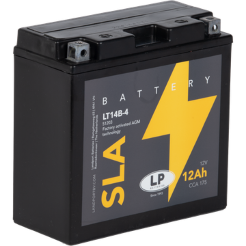 Batterie AGM SLA 12V 12Ah für Motorrad Startbatterie MS LT14B-4 Batterie AGM SLA 12V 12Ah für Motorrad Startbatterie MS LT14B-4 von Landport