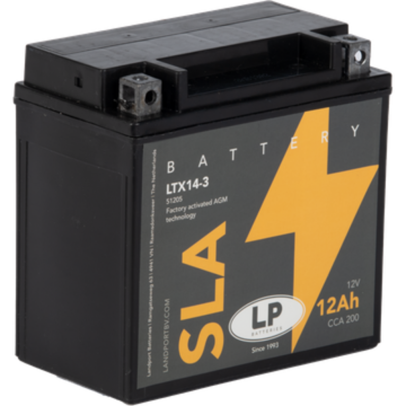 Batterie AGM SLA 12V 12Ah für Motorrad Startbatterie MS LTX14-3 Batterie AGM SLA 12V 12Ah für Motorrad Startbatterie MS LTX14-3 von Landport