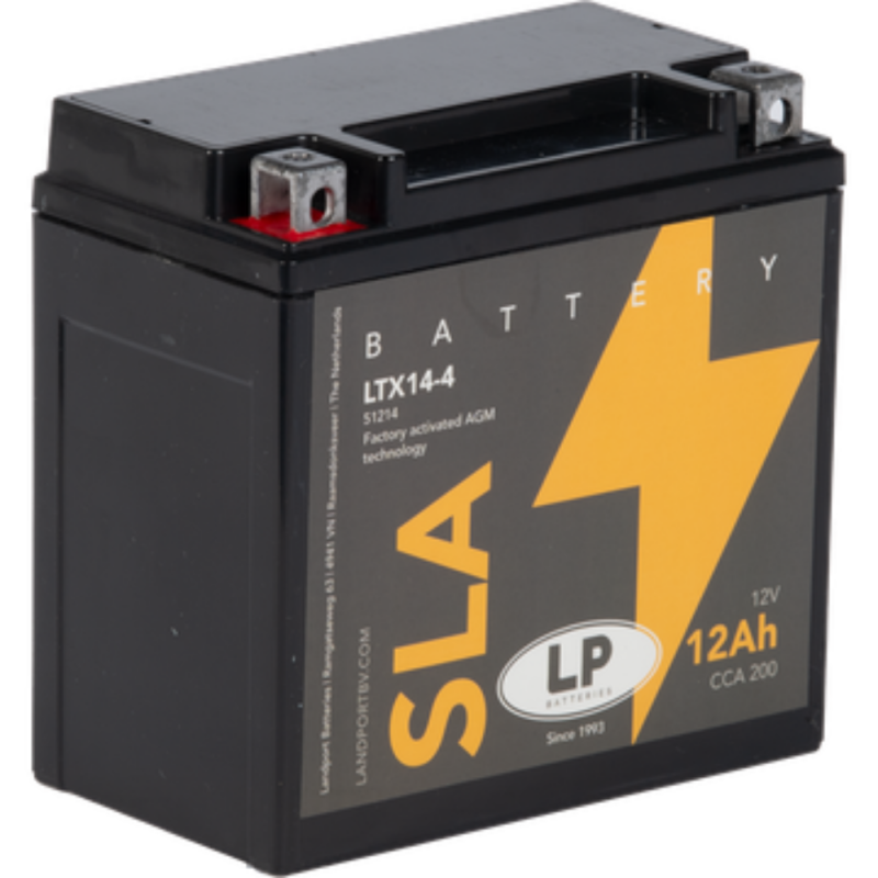 Batterie AGM SLA 12V 12Ah für Motorrad Startbatterie MS LTX14-4 von Landport