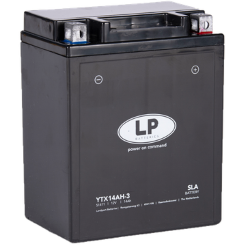 Batterie AGM SLA 12V 14Ah für Motorrad Startbatterie MS LTX14AH-3 von Landport