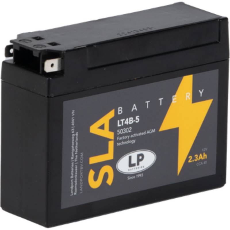 Batterie AGM SLA 12V 2,3Ah für Motorrad Startbatterie MS LT4B-5 von Landport