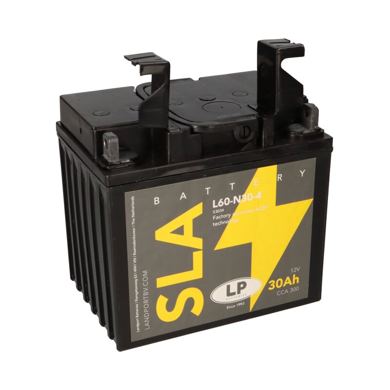 Batterie AGM SLA 12V 30Ah für Motorrad Startbatterie MS L60-N30-4 von Landport