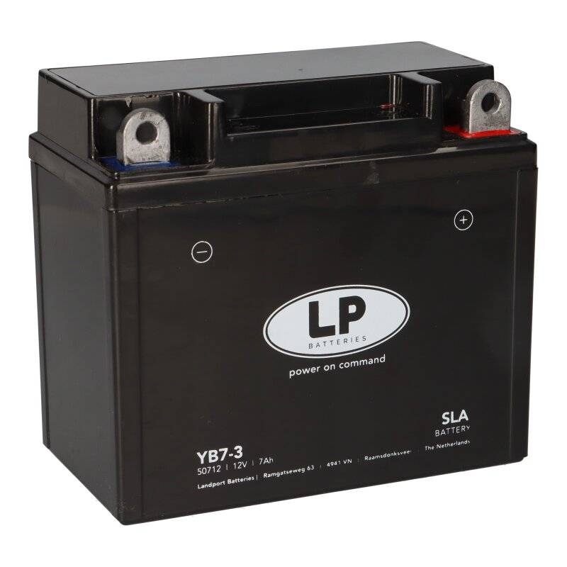 Batterie AGM SLA 12V 7Ah für Motorrad Startbatterie MS YB7-3 von Landport
