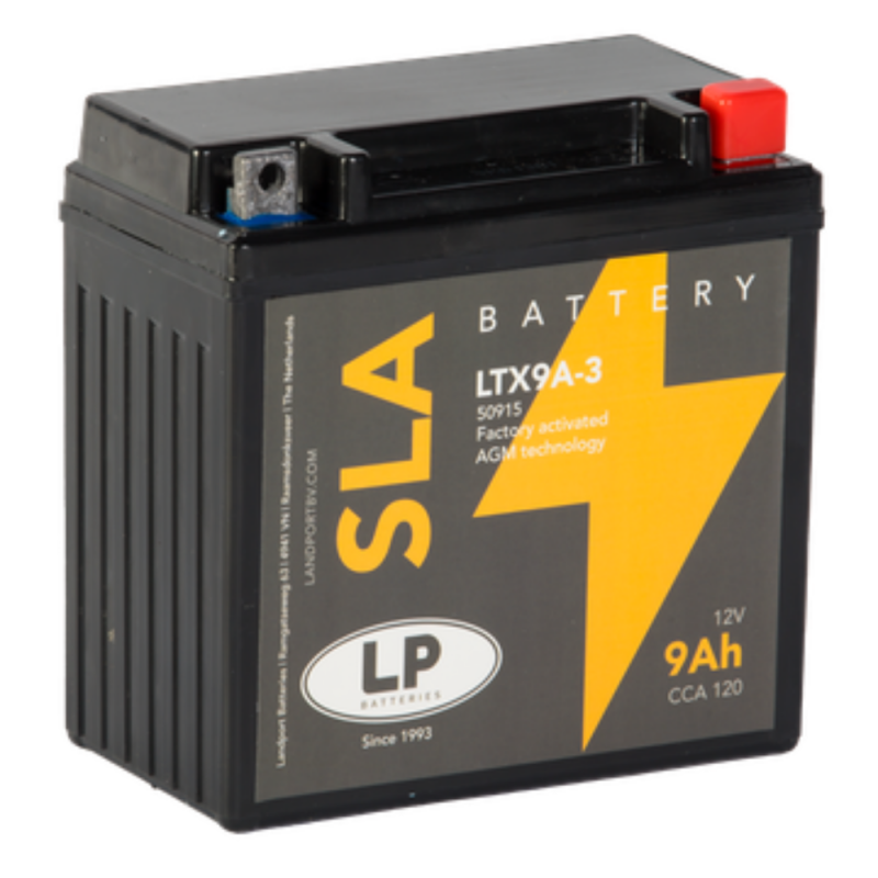 Batterie AGM SLA 12V 9Ah für Motorrad Startbatterie MS LTX9A-3 von Landport