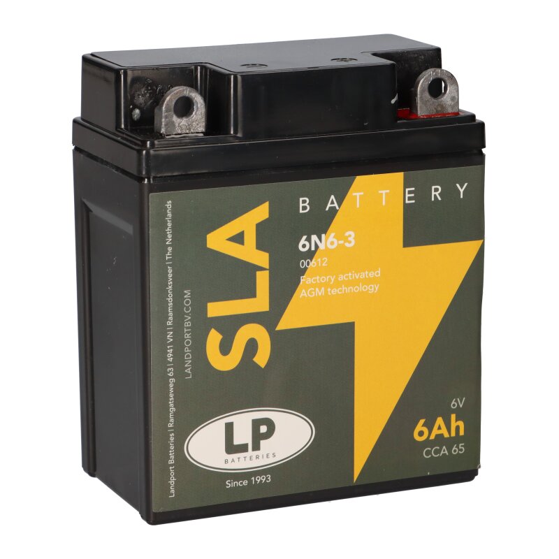 Batterie AGM SLA 6V 6Ah für Motorrad Startbatterie MS 6N6-3 Batterie AGM SLA 6V 6Ah für Motorrad Startbatterie MS 6N6-3 von Landport