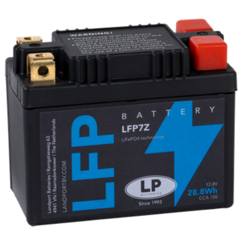 Batterie LiFePO4 12,8V 28,8Wh für Motorrad Startbatterie ML LFP7Z von Landport