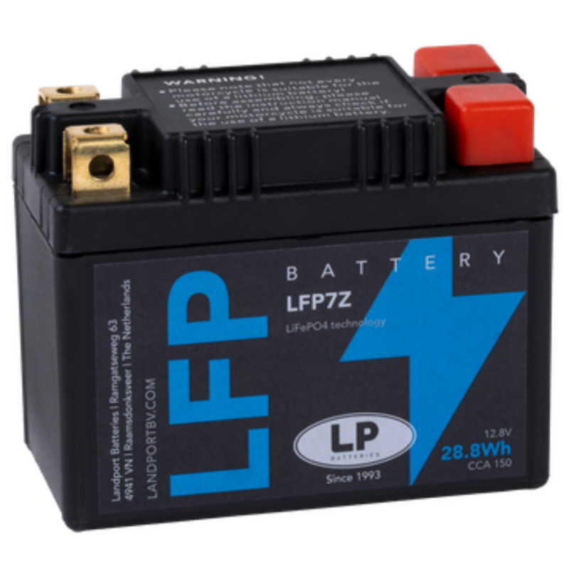Batterie LiFePO4 12,8V 28,8Wh für Motorrad Startbatterie ML LFP7Z Batterie LiFePO4 12,8V 28,8Wh für Motorrad Startbatterie ML LFP7Z von Landport