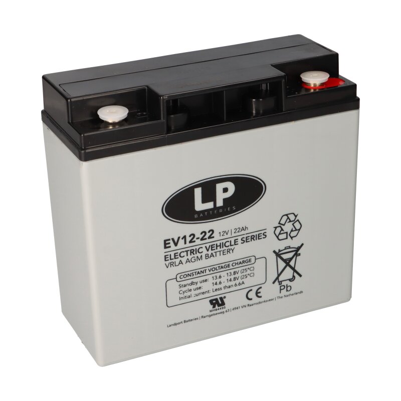 Landport AGM Bleiakku 12V 22Ah Zyklenfest VRLA EV12022 T12 M5 Landport AGM Bleiakku 12V 22Ah Zyklenfest VRLA EV12022 T12 M5 von Landport
