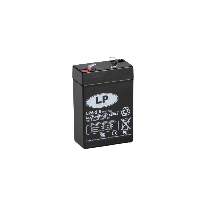Landport Blei Akku LP6-4,5 6V 4,5Ah AGM T1 wartungsfrei Landport Blei Akku LP6-4,5 6V 4,5Ah AGM T1 wartungsfrei von Landport