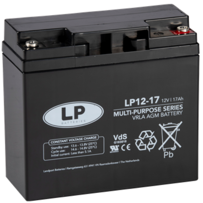 Landport Bleiakku 12V 17Ah AGM Batterie NSA LP12-17 T12 VdS Landport Bleiakku 12V 17Ah AGM Batterie NSA LP12-17 T12 VdS von Landport