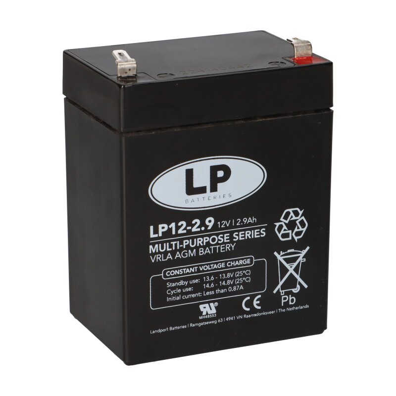 Landport Bleiakku 12V 2,9Ah AGM Batterie NSA LP12-2,9 T1 Landport Bleiakku 12V 2,9Ah AGM Batterie NSA LP12-2,9 T1 von Landport
