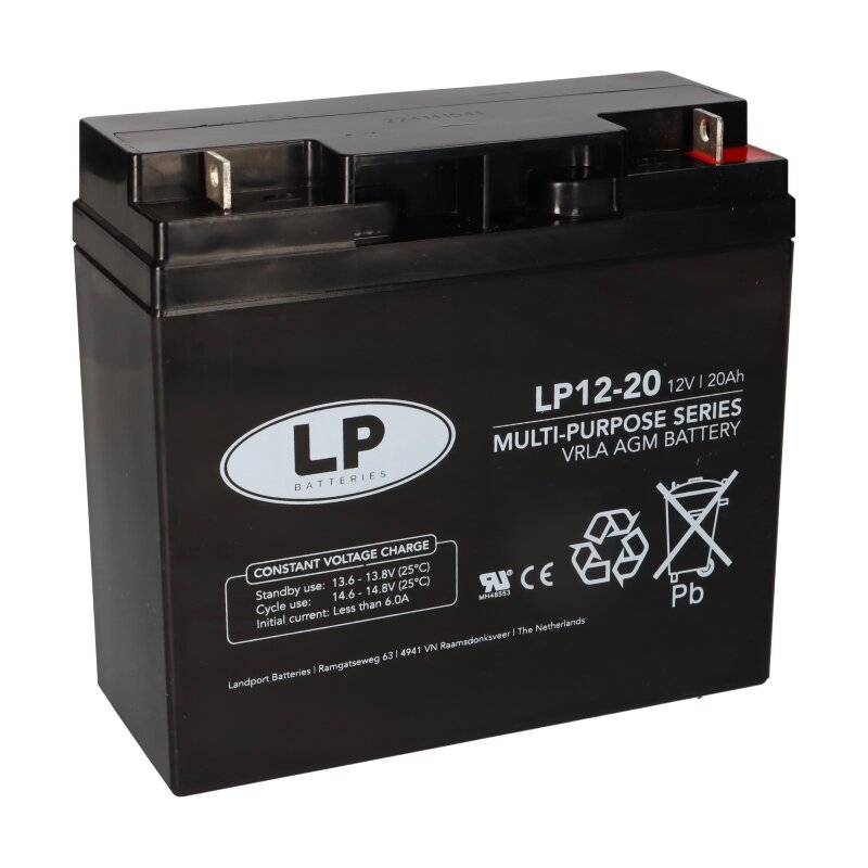 Landport Bleiakku 12V 20Ah AGM Batterie NSA LP12-20 T3 von Landport