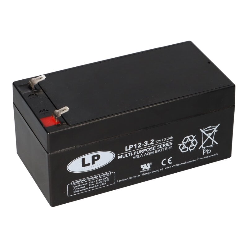 Landport Bleiakku 12V 3,2Ah AGM Batterie NSA LP12-3,2 T1 Landport Bleiakku 12V 3,2Ah AGM Batterie NSA LP12-3,2 T1 von Landport
