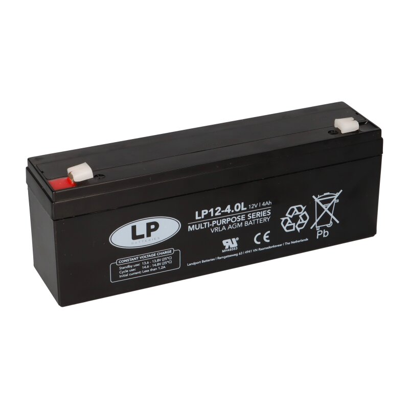 Landport Bleiakku 12V 4Ah AGM Batterie NSA LP12-4,0L T1 Landport Bleiakku 12V 4Ah AGM Batterie NSA LP12-4,0L T1 von Landport