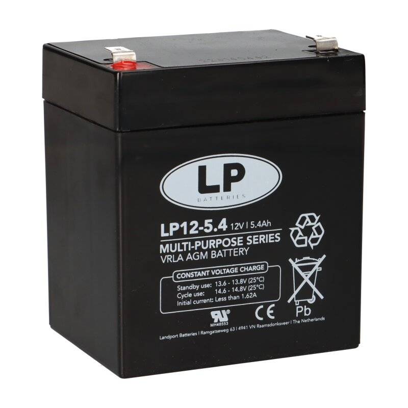 Landport Bleiakku 12V 5,4Ah AGM Batterie NSA LP12-5,4 T2 von Landport
