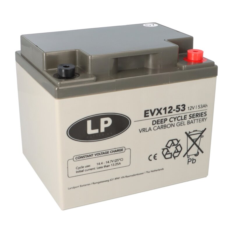 Landport LP EVX12053 12V 53Ah Deep-Cycle AGM-GEL Batterie Landport LP EVX12053 12V 53Ah Deep-Cycle AGM-GEL Batterie von Landport