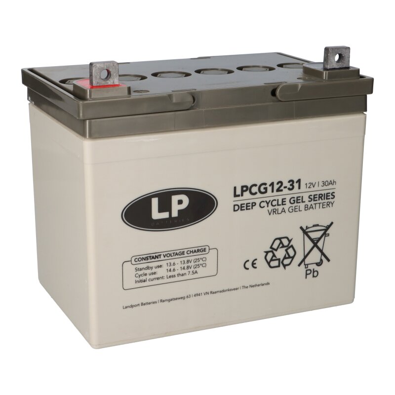 Landport LPCG12-31 VRLA GEL Akku 12V 30Ah wartungsfrei Landport LPCG12-31 VRLA GEL Akku 12V 30Ah wartungsfrei von Landport
