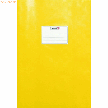 10 x Landre Heftschoner A4 geprägt (Bast) gelb von Landre