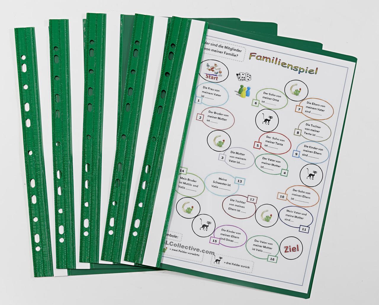 Lands Schnellhefter DIN A4 PVC grün von Lands
