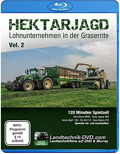 Hektarjagd Vol.2 – Lohnunternehmen in der Grasernte [Blu-ray] von Landtechnik Media