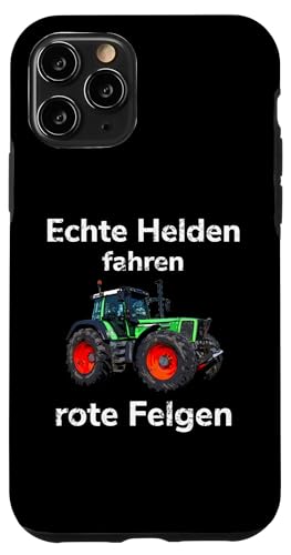 Hülle für iPhone 11 Pro Landwirt Trecker Traktor Bauer Landwirtschaft rote Felgen von Landwirt T-Shirts und Bekleidung Bauer nordishland
