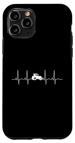 Hülle für iPhone 11 Pro Trecker Landwirt Bauer Landwirtschaft Herzschlag Traktor von Landwirt T-Shirts und Bekleidung Bauer nordishland