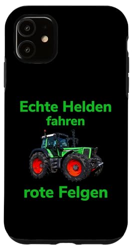 Hülle für iPhone 11 Traktor Landwirt Trecker Echte Helden fahren rote Felgen von Landwirt T-Shirts und Bekleidung Bauer nordishland