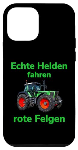 Hülle für iPhone 12 mini Traktor Landwirt Trecker Echte Helden fahren rote Felgen von Landwirt T-Shirts und Bekleidung Bauer nordishland