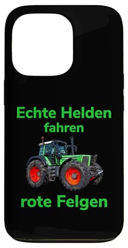Hülle für iPhone 13 Pro Traktor Landwirt Trecker Echte Helden fahren rote Felgen von Landwirt T-Shirts und Bekleidung Bauer nordishland