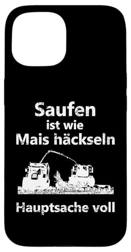 Hülle für iPhone 15 Mais häckseln Landwirt Bier trinken saufen Landwirtschaft von Landwirt T-Shirts und Bekleidung Bauer nordishland