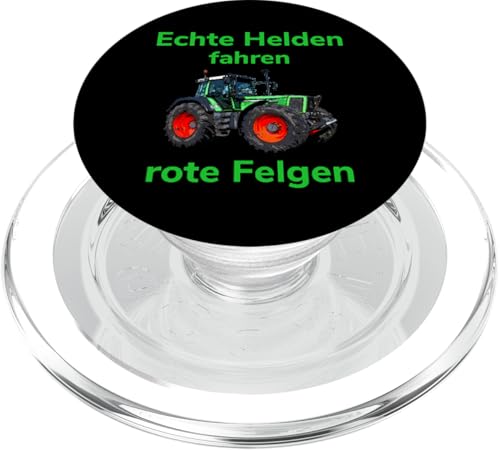 Traktor Landwirt Trecker Echte Helden fahren rote Felgen PopSockets PopGrip für MagSafe von Landwirt T-Shirts und Bekleidung Bauer nordishland