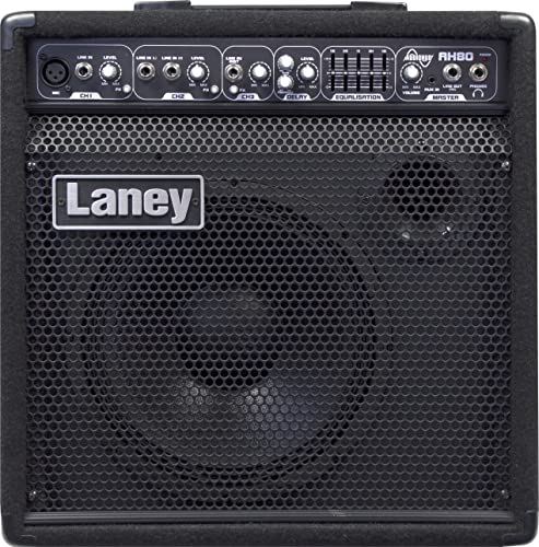 Laney AUDIOHUB Series AH80 - Multi-Input Combo Amp - 80W - 10 inch Woofer plus Horn von Laney