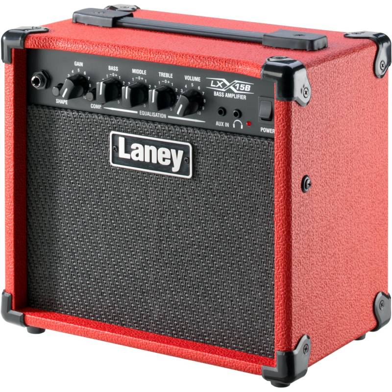 Laney LX15B-RED 15 W Bassverstärker-Combo, Red von Laney