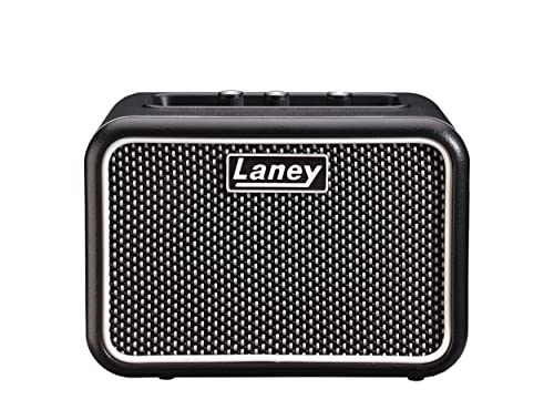 Laney MINI Series - Battery Powered Guitar Amplifier with Smartphone Interface - 3W - Supergroup Edition Schwarz von Laney