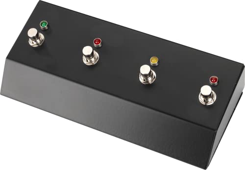 Laney FS4 - Vier-Wege Metall-Fußschalter - Schwarz - Manuell - Druckknopf-Aktuator - LED-Indikatoren - Passt für Iron Heart, VH, Nexus Laney FS4 - Vier-Wege Metall-Fußschalter - Schwarz - Manuell - Druckknopf-Aktuator - LED-Indikatoren - Passt für Iron Heart, VH, Nexus von Laney