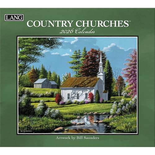 Lang, Country Churches Wandkalender 2026 von Bill Saunders von Lang