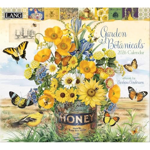 Lang, Garden Botanicals Wandkalender 2026 von Barbara Anderson von Lang