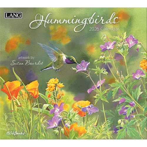 Lang, Kolibri-Wandkalender 2026 von Susan Bourdet von Lang