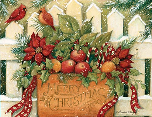 Lang 1004675 – "Merry Christmas Welcome, Weihnachtskarten, Kunstwerk von Susan Winget – 18 Karten, 19 Umschläge – 13,7 x 17,5 cm von Lang