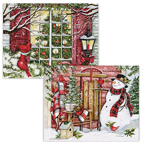 Lang 1008125 Weihnachtskarten, Motiv: Home For The Holidays, in Box von Lang