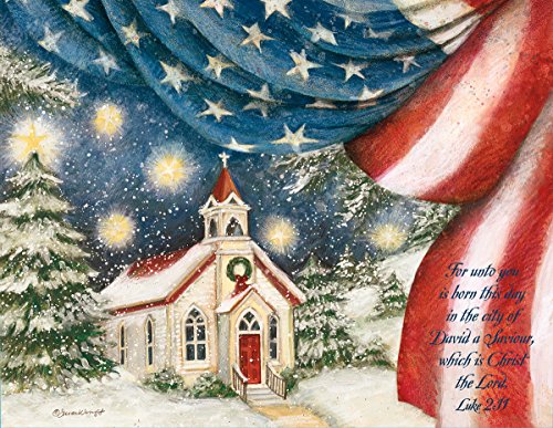 Lang - "An American Christmas, Weihnachtskarten, Kunstwerk von Susan Winget - 18 Karten mit 19 Umschlägen - 14 x 17 cm von Lang