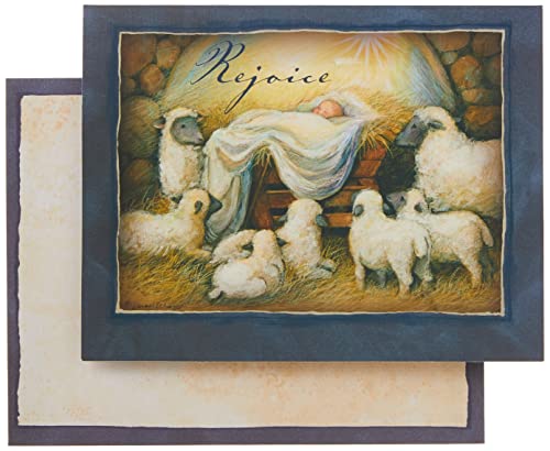 Lang - "Rejoice, Weihnachtskarten, Kunstwerk von Susan Winget – 18 Karten mit 19 Umschlägen – 13 x 17 cm von Lang
