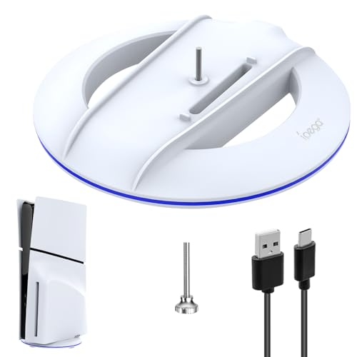 LangRay PS5 Slim Standfuß,PS5 Pro Standfuß für Playstation 5 Slim,Sicherheit PS5 Slim Zubehör mit Rutschfester Silikonmatte rutschfest für Playstation 5 Slim/Pro Disc/Digital Edition LangRay PS5 Slim Standfuß,PS5 Pro Standfuß für Playstation 5 Slim,Sicherheit PS5 Slim Zubehör mit Rutschfester Silikonmatte rutschfest für Playstation 5 Slim/Pro Disc/Digital Edition von LangRay